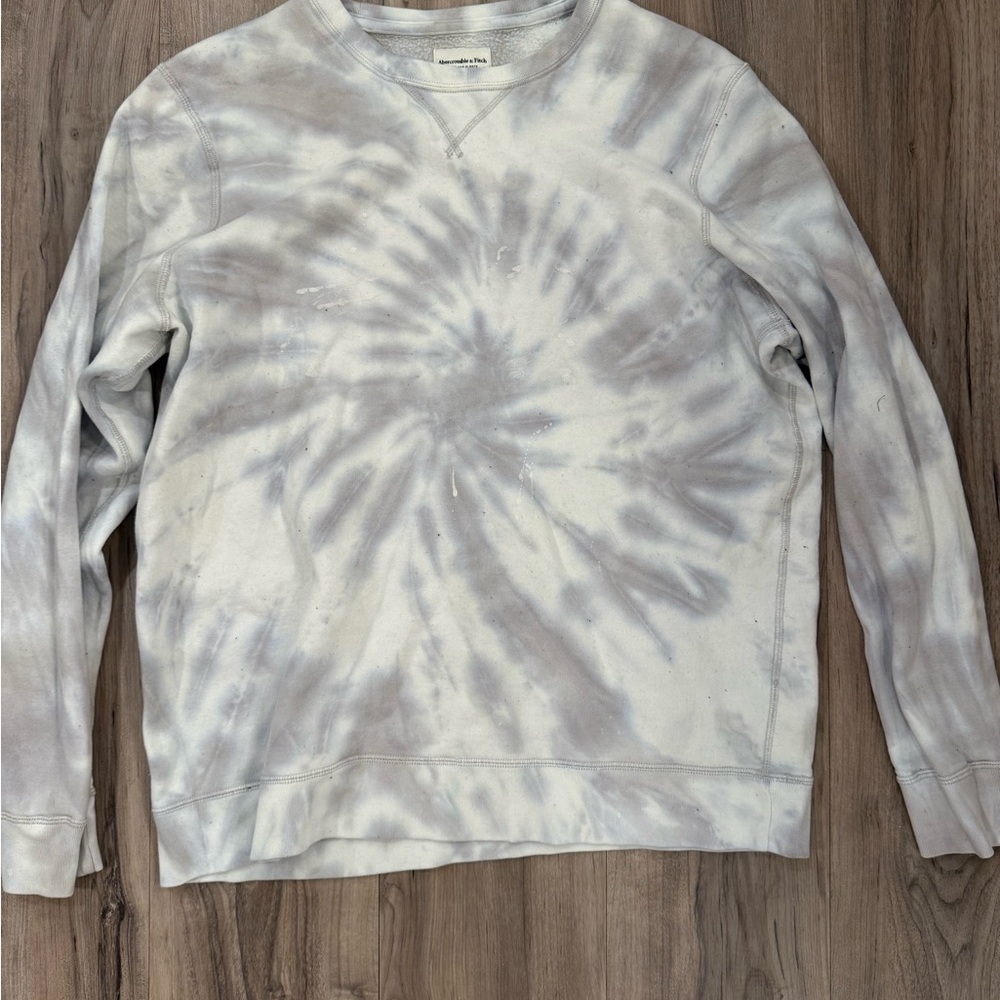Abercrombie & Fitch Men's Tie-Dye Crewneck Sweater